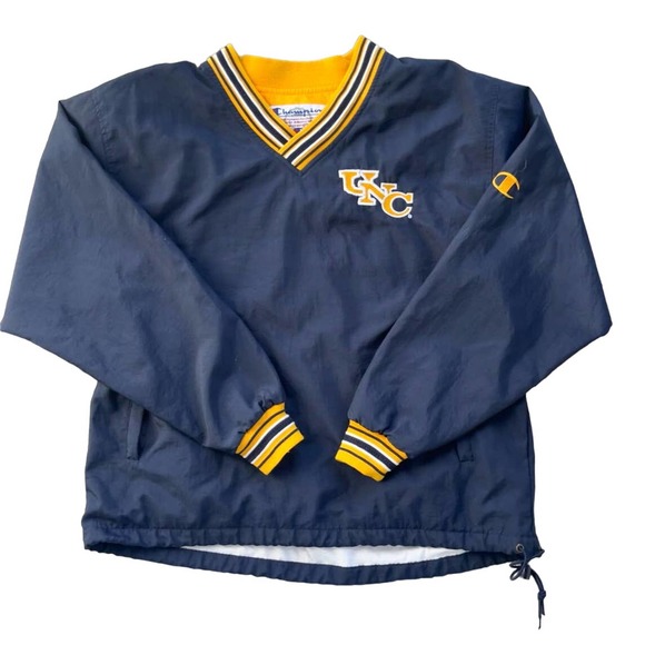 Vintage 1990s Champion UNC Pullover Windbreaker - Picture 1 of 6